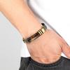 2026 Buckle Scalp Rope Jewelry Bracelet Personalized Men's Tiger's Eye Stone Bracelet Vintage Weave Leather Bracelet