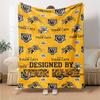 Name Custom Hamilton Tiger-Cats Print Flannel Blanket High Quality Warm Comfortable Cover for All Seasons Perfect for Gifts Home Decor