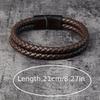 Men PU Leather Jewelry Gift bracelet exquisite Fashion Bracelet Casual  Unique