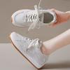 Fashion Gray Lace Up Sneakers for Women Breathable Mesh Sports Shoes Woman Autumn Winter Non Slip Soft Insole Vulcanize Shoes Mujer