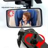 SEAMETAL Car Baby Observing Mirror Wide Angle Curve Rearview Baby Mirror 360-Degree Rotation Safe Driving Car Auxiliary Mirror Interior Mirrors6