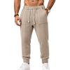 Herren Zopfmuster Jogginghose mit elastischen Bündchen und
