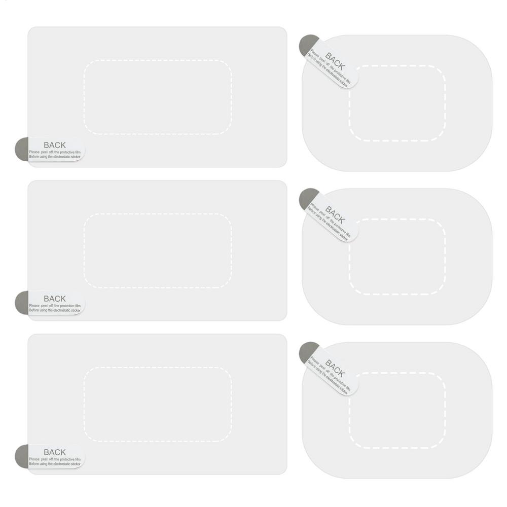 Dashcams Windshield Sticker Electrostatic Sticker For Dash Cam 6pcs Electrostatic Electrostatic Film For Transparent Windshield