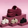 Solid Color EVA Platform Slippers Women Thick Sole Non Slip Beach Slides Sandals Lady Summer Soft Sole Wedge Heel