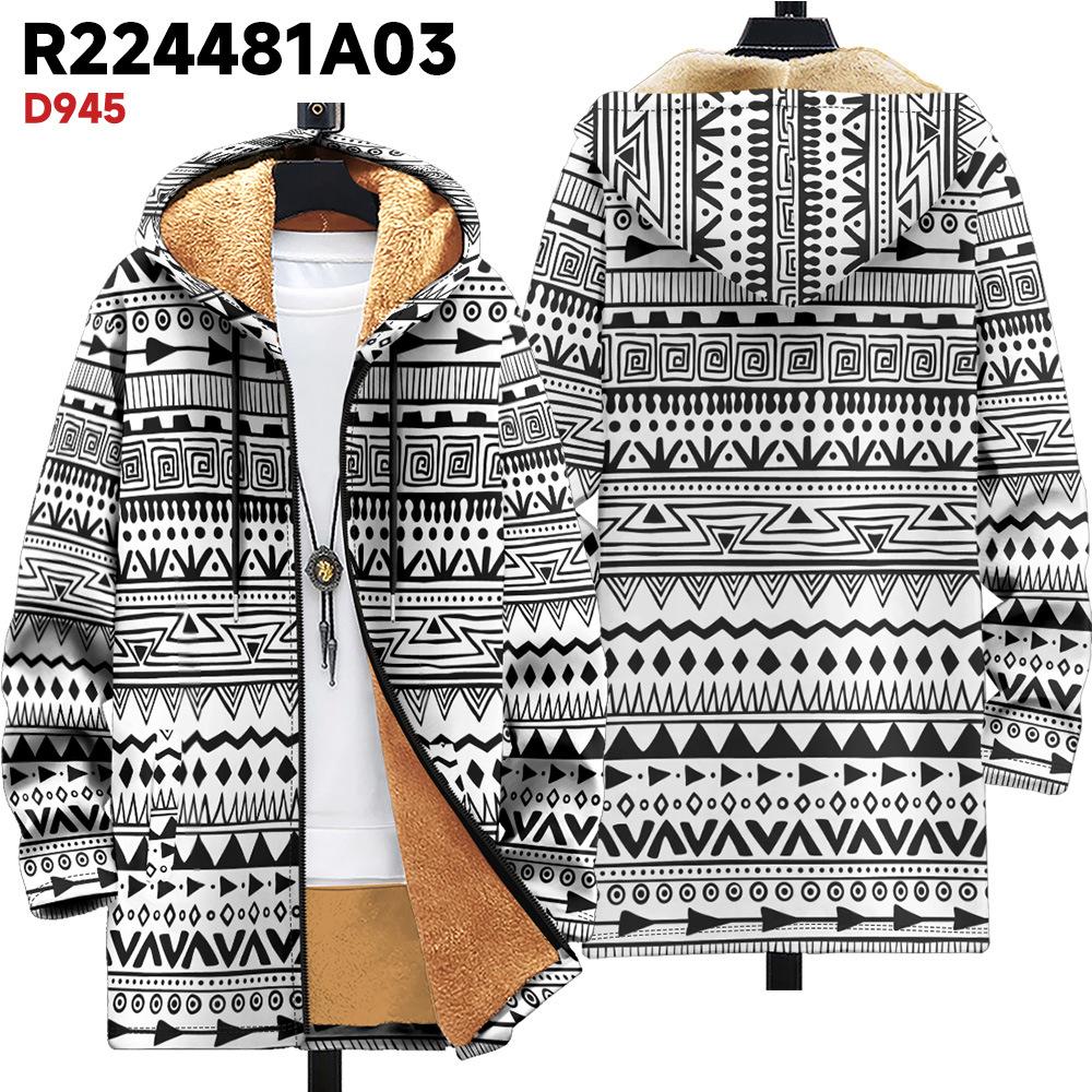 

Новая куртка: разноцветные элементы узора, кардиган с капюшоном на молнии, утолщенная зимняя флисовая одежда с подкладкой, желтая подкладка, модная хлопковая одежда 4XL