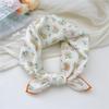 58 Cotton Linen Small Square Silk Scarf for Women - Spring/Autumn/Summer Korean Style Headband & Decorative Scarf