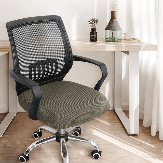 Office Seat Cover Thickened Simple Chair Cover Elastic Home Stool Cover Fabric General Computer Swivel Chair Cover