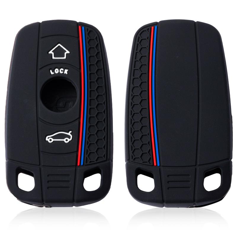 STIQ3 New Smart Car Key Case Cover Fob For BMW E60 E61 E70 E81 E87 E90 E91 E92 X1 X5 X3 1 3 5 6 Series Z4 Silicone Protector Shell