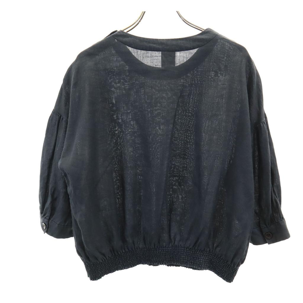 Honor Leinen 7/8-Ärmel Bluse Schwarze Serie Pullover Damen Gebraucht