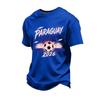 Men's Casual Short Sleeve T-Shirt with Multi- Print Design for Sports Fan Support