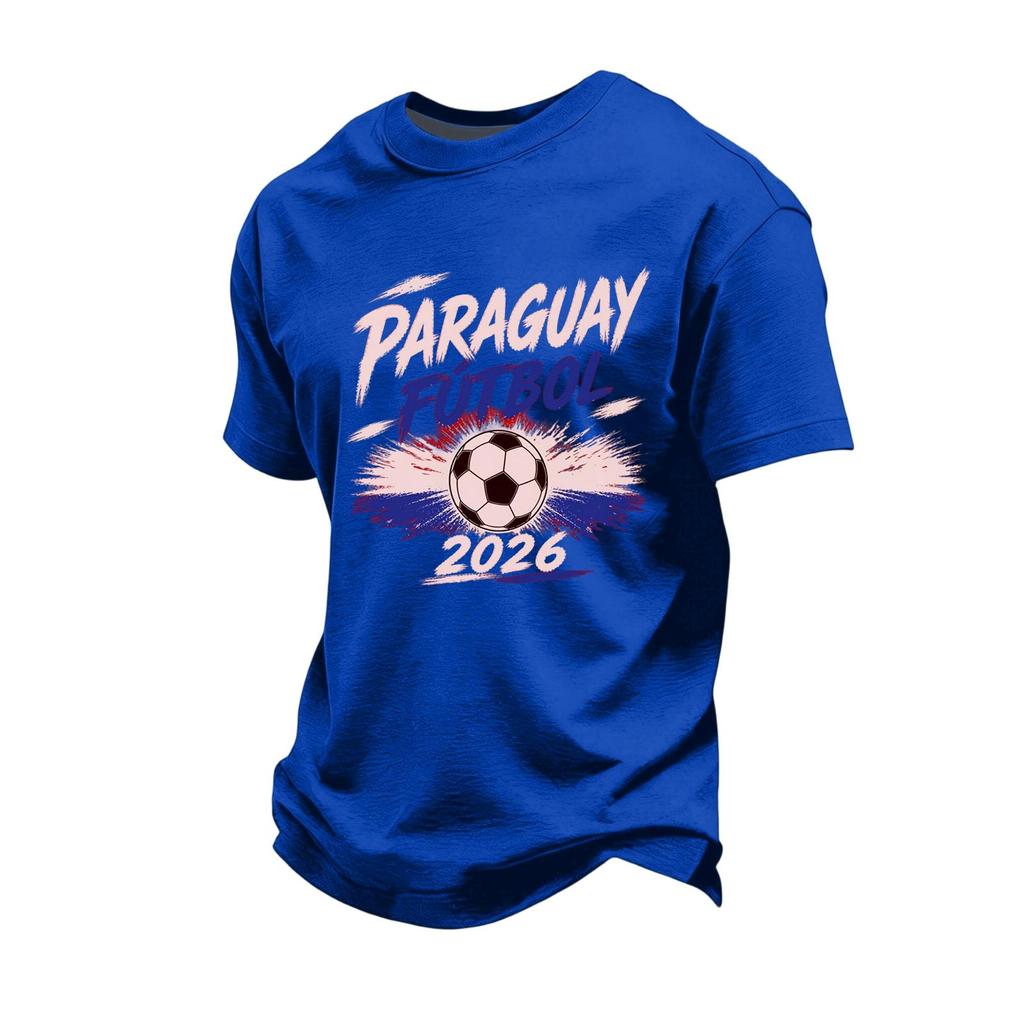 Men's Casual Short Sleeve T-Shirt with Multi- Print Design for Sports Fan Support