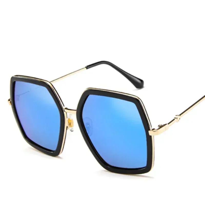 New Oversized Square Sunglasses Women Luxury Brand Designer Vintage Sunglass Fashion Big Frame Sun Glasses UV400 Lentes