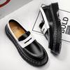 British Low-Top Stitched Martin Boots: Couple's Round Toe Leather Ankle Boots for Spring