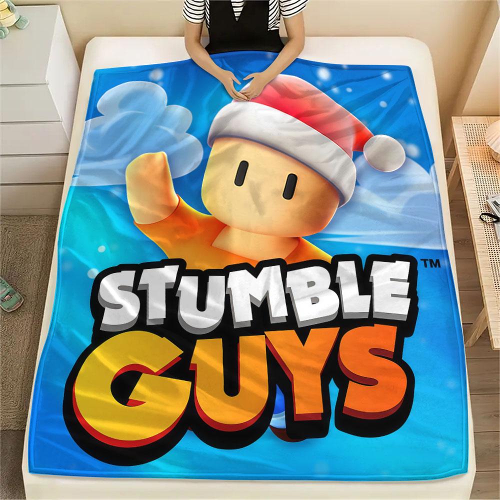 1PC Stumble Guys Tumble Blanket, High Quality Comfortable for All Seasons, Home Decor, Warmth and Comfort