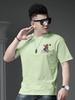 European Trendy Brand Cartoon Print Short-Sleeved T-Shirt for Men 2025 New Summer Casual Half-Sleeved Top Men's T-Shirt