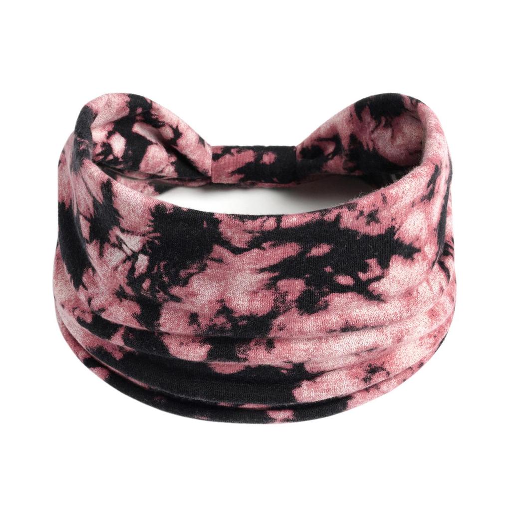 Bohemian Retro Print Yoga Headband: Wide African-Inspired Headscarf for Women