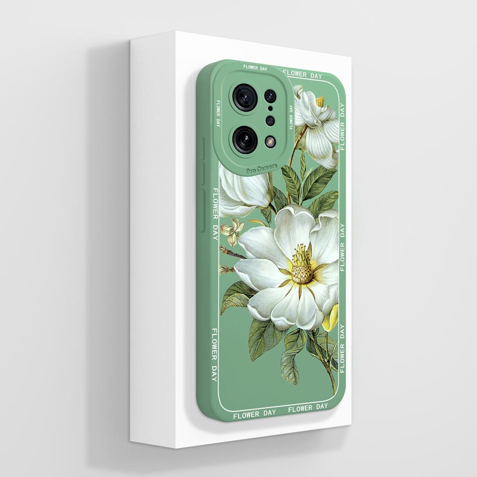 For Oppo Find X5 Pro Lite Case Artistic Style Funda For Oppo Find X 5 X5Pro X5Lite Liquid Silicone Soft Phone Back Cover Coque