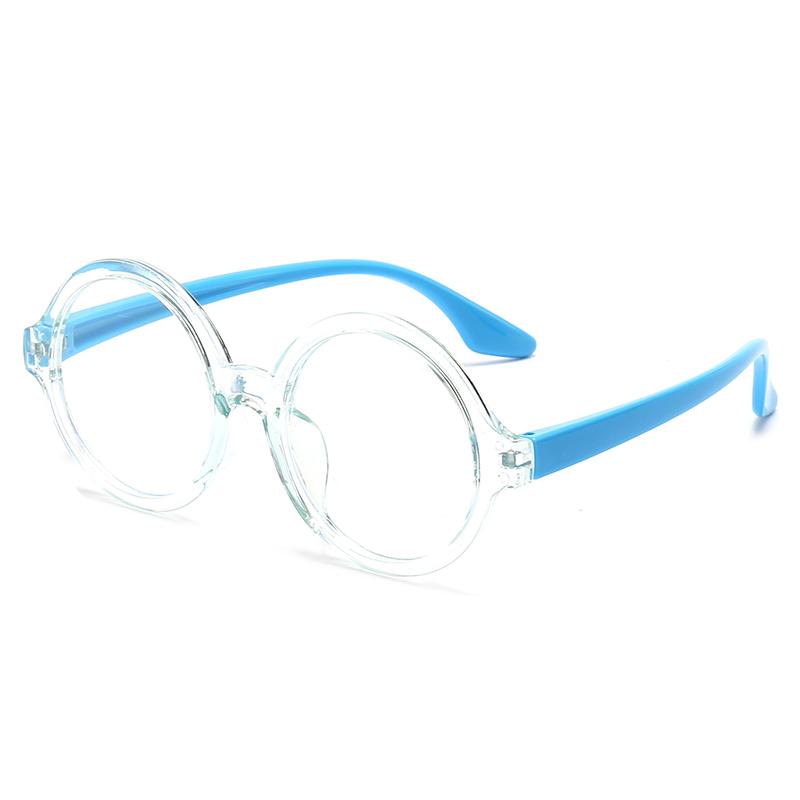 Anti Blue Light Children Glasses Round Boy Girl Eyeglass Frame Optical Eyewear Ultralight Eye Protection Computer Goggles