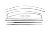 Vollständige Fensterverkleidung (12 Stück, Edelstahl) Carmos - Türkischer Stahl für Volkswagen Jetta 2011-2018