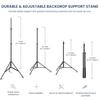 2x3M Adjustable Backdrop Stand Kit Heavy Duty Studio Equipment Photography Studio Photo Video Background Stand
