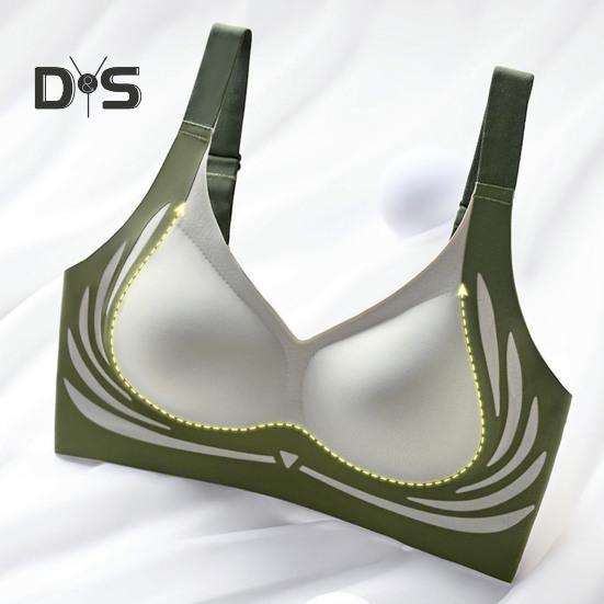 Lady Bra Seamless Thin Push-up 3D Full Cup Wide Shoulder Strap Anti-Sagging Supportive Lifting Shaping Sport Full Coverage Bra Lady Daily Exercise