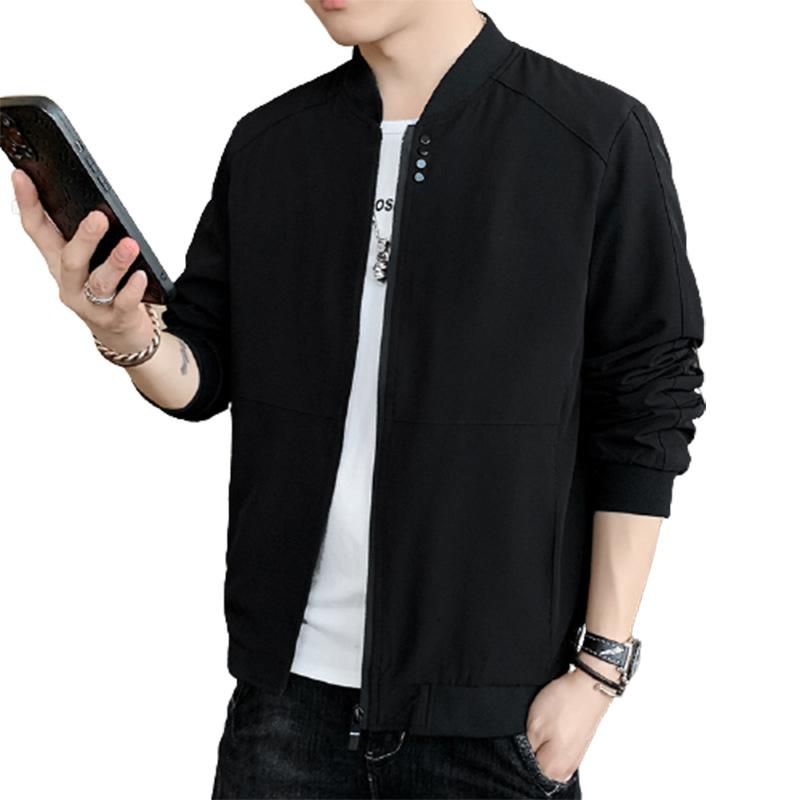 Spring and Autumn New High-end Thin Baseball Collar Jacket Fashion Casual Korean Trendy Men's Jacket