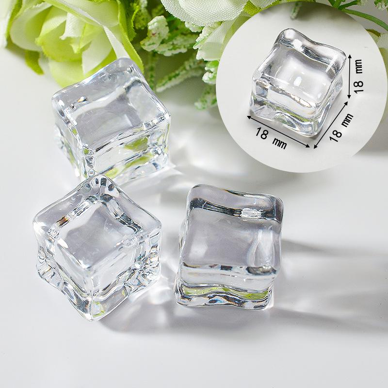 

Прозрачные искусственные кубики льда для декора бара и фотографии 1 Pound/Pack