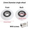 8Pcs Shower Glass Sliding Door Roller Replacement Shower Door Roller Runner Wheels 19/23/25mm Wheel Cabinet Pulley Hardware