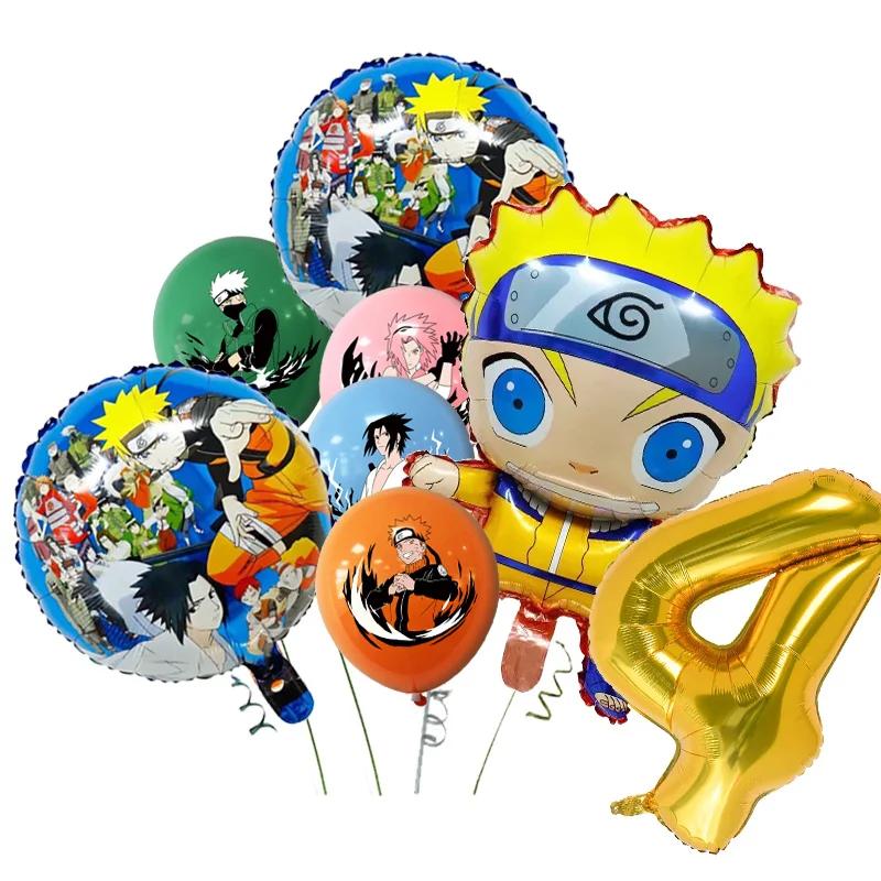 Naruto Dekorace Kreslené Narozeninové Deco Čelenka Party Suvenýry Batoh Plakát Jednorázové Party Nádobí Ubrus Talíře Hrníčky