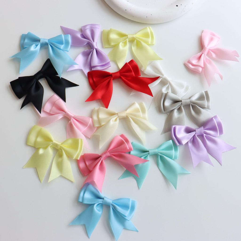 Double-Layer 8-Minute Polyester Swallowtail Ribbon Waist Bow and Headdress Accessory