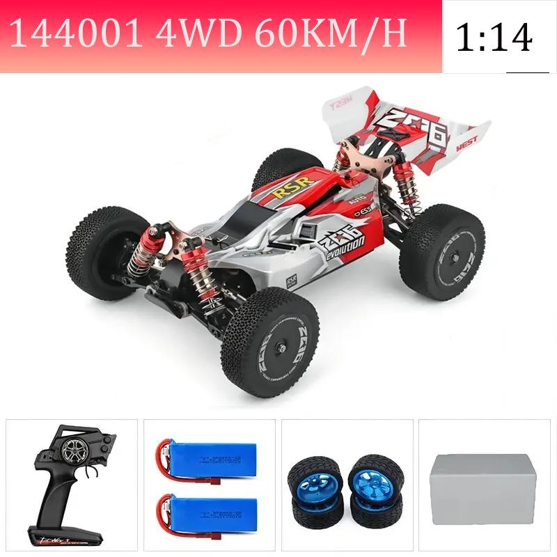 WLtoys144010 4WD Model with A Top Speed of 75 Km/h 1:14 Scale, High-speed Remote-controlled Off-road Drifting Racing Car for Boy