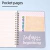 PU Leather Cover 2026 Weekly Monthly Planner A5 Daily Notebook Daily Planner Notepad  School