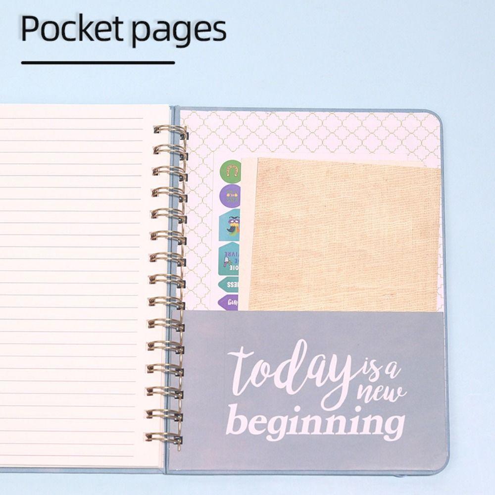 PU Leather Cover 2026 Weekly Monthly Planner A5 Daily Notebook Daily Planner Notepad  School