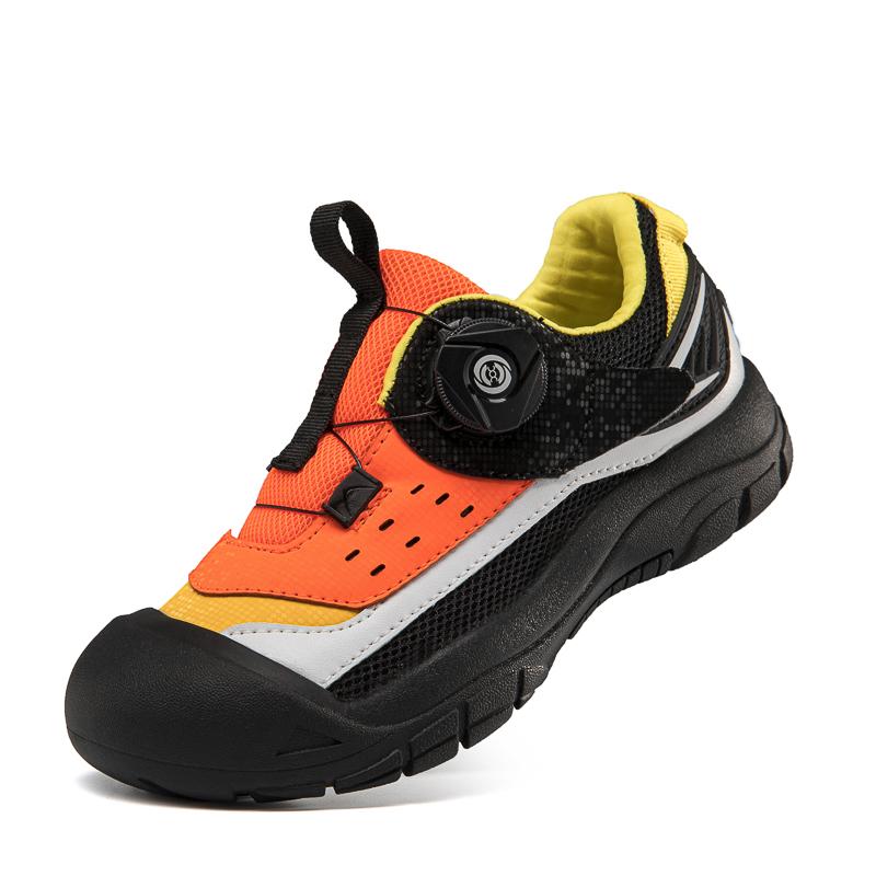 

Children s professional bicycle shoes mtb balance bike sports shoes training anti-skid mountain bike road shoes rubber soles 26