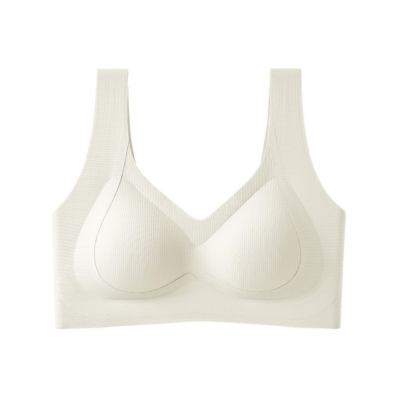 

Traceless vest type women s gathering upper support bra cover plus size 55.5 kg 1.1cmABC without steel ring m [34/75abc 40-50kg]