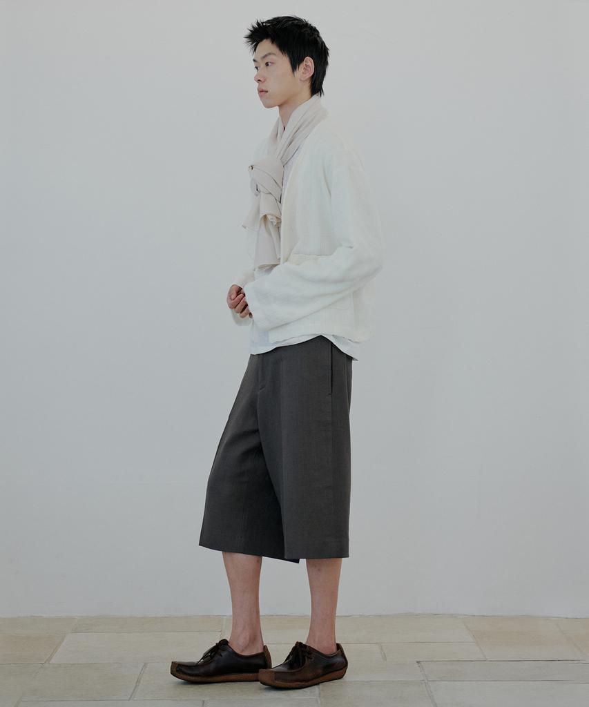 Nuakle V-Neck Hidden Cardigan_Ivory