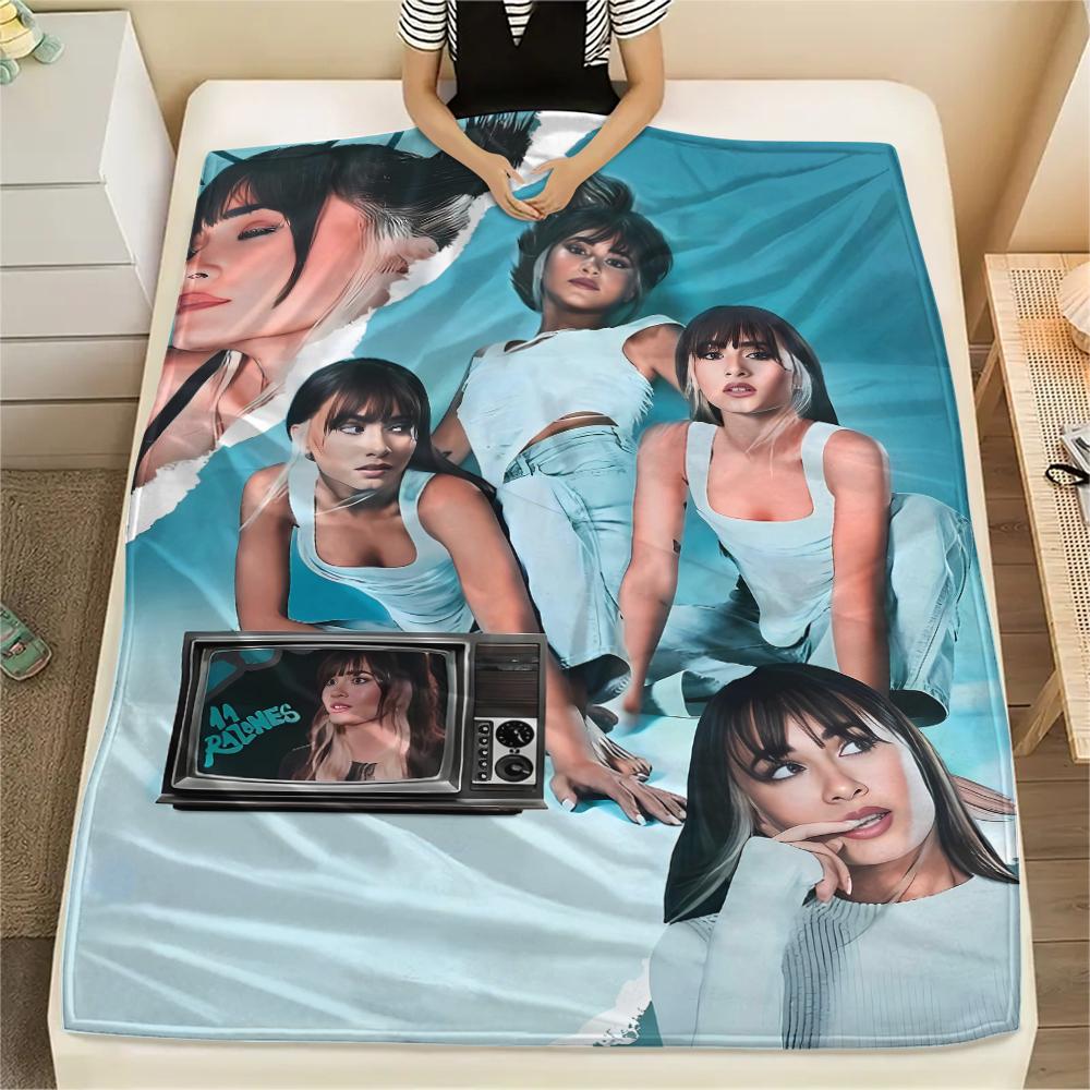 1PC Aitana Print Flannel Blanket, High quality All Seasons, Home Decor, Warmth and Comfort, Perfect for Christmas Gifts