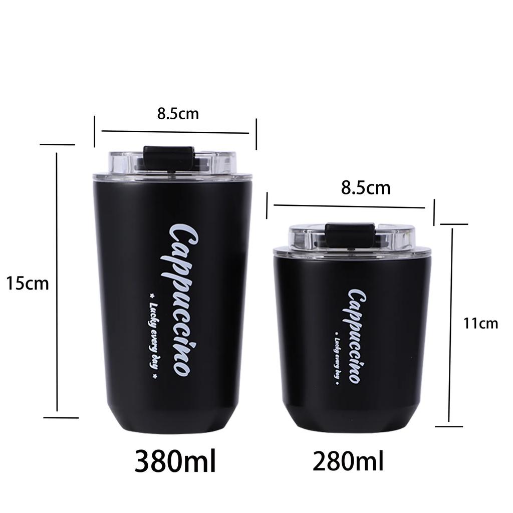 14oz Stainless Steel Insulated Cup Double-Layer Vacuum Direct Drinking Coffee Cup Creative Car Portable Water Cup Water Bottle YLE432