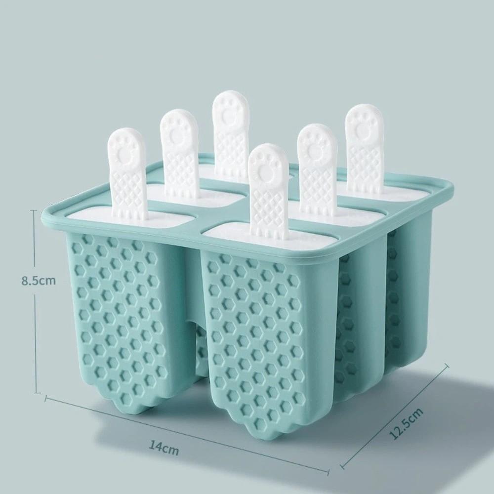 

Creative Design Homemade Ice Box DIY Popsicle Mold Cube Tray Ice Cream Popsicle Mold Kitchen Use синий