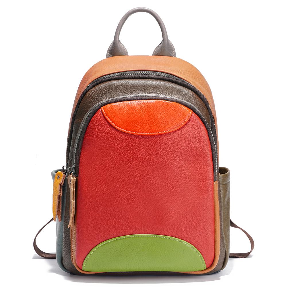 Zency Genuine Leather Women's Stylish Backpack