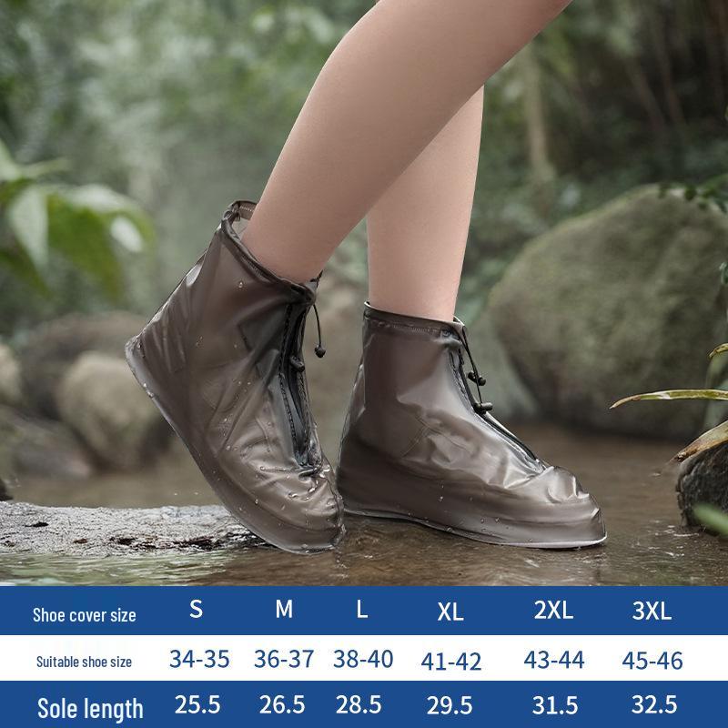 Thickened Non-Slip Reusable PVC Rain Shoe Covers for Men & Women