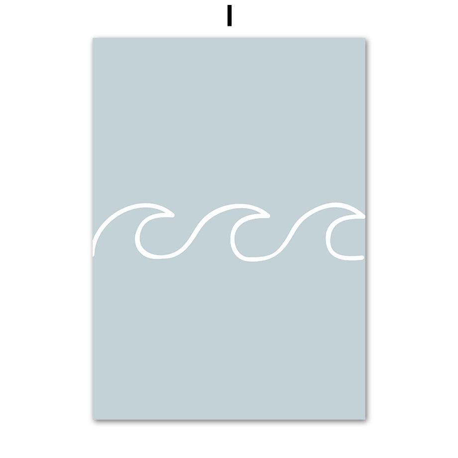 Sailboat Surfboard Monstera Palm Tree Lighthouse Posters And Prints Canvas Painting Wall Art Pictures Living Room Home Decor