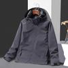 Giacca Primaverile e Autunnale da Uomo Monocolore Outdoor con Cappuccio da Uomo
