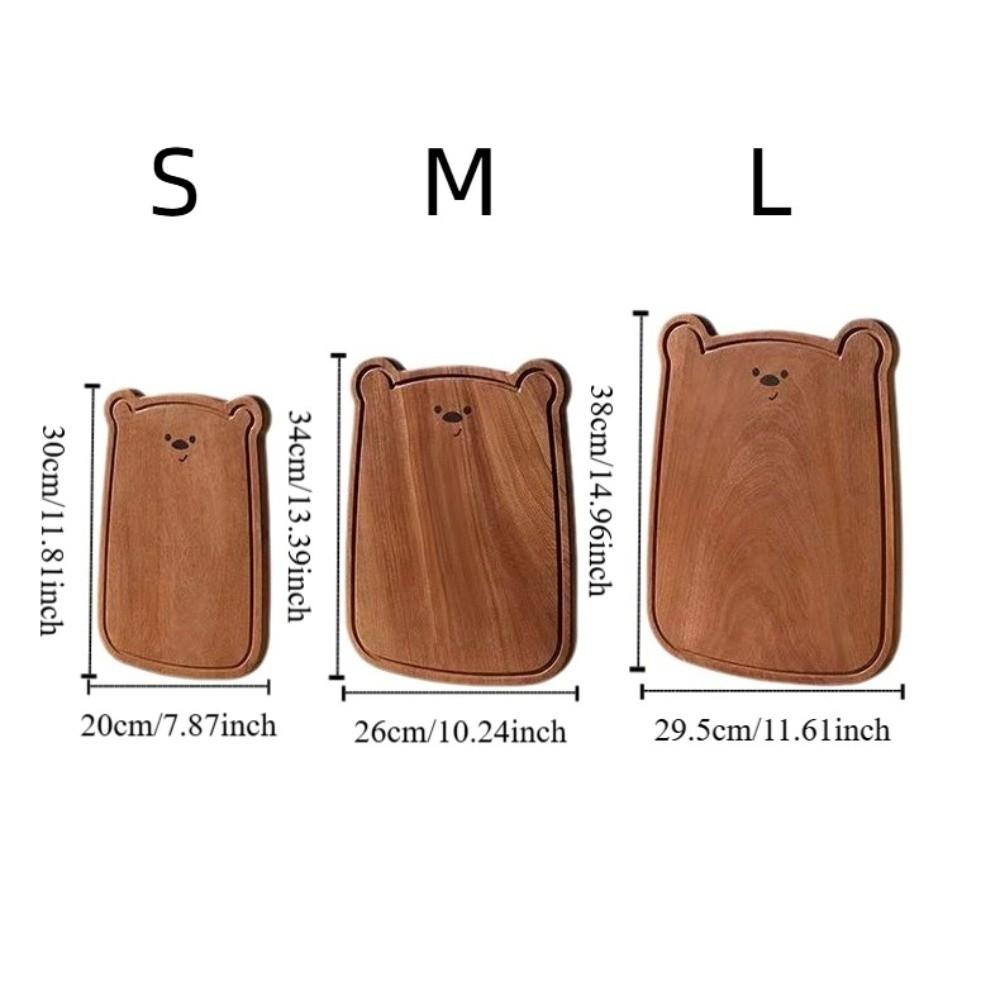 Eco-Friendly Bear Cutting Board Cute Design Fruit Cutting Board Home Use Bread Board  Kitchen