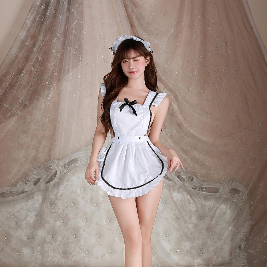 Sexy Lingerie Sexy Maid Hollow Uniform Seduction Maid Cosplay Cute Well-behaved Bed Suit