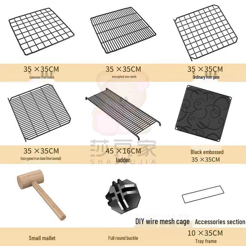 Modular Pet Fence: DIY Resin Panels & Iron Mesh for Custom Cat or Dog Cages
