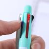 1pcs 4 Colors Ball Pen Multicolor Ballpoint Pens 5 in 1 Clip-on Multicolor Retractable Pen with Pencil&Eraser Soft