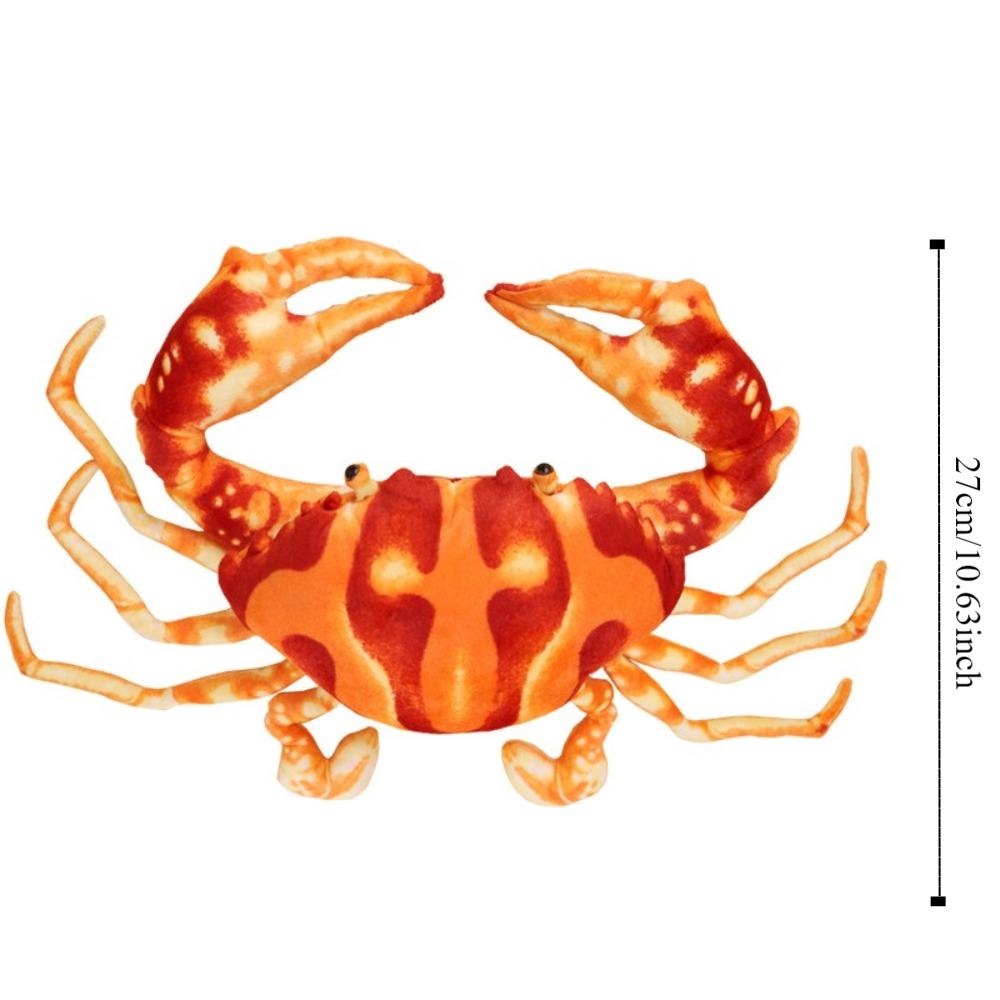 Lifelike Simulation Crab Plush Toy Fluffy Crab Stuffed Animal Doll  Home Decor