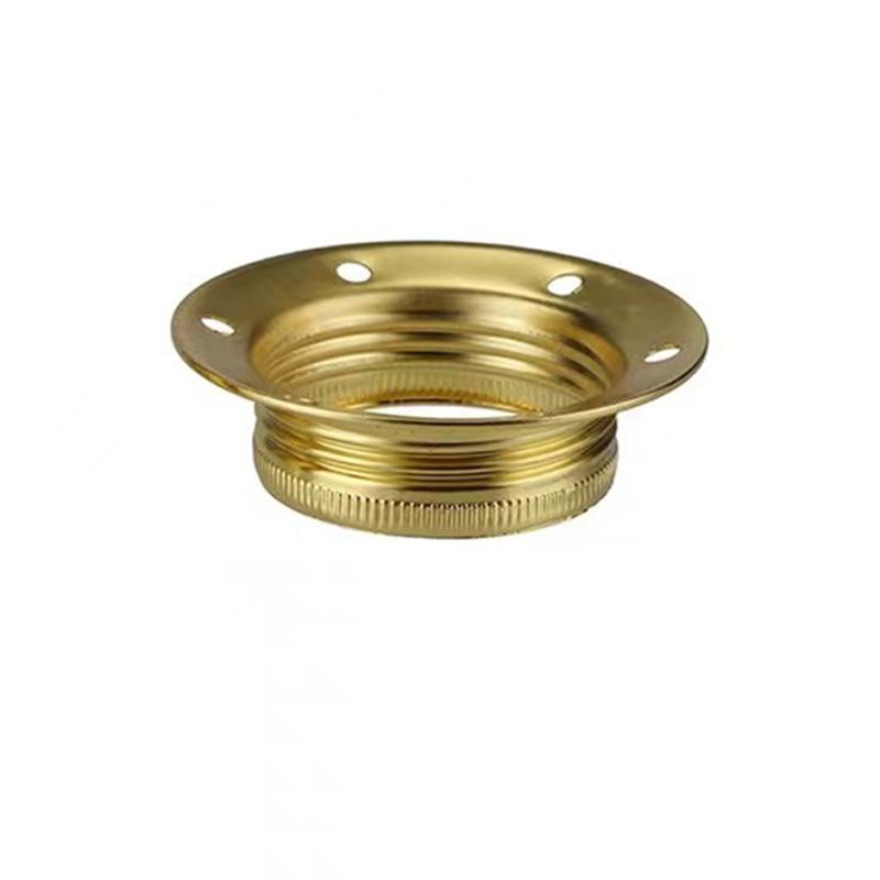 E27 Metal Vintage Lamp Holder DIY Industrial Pendant Light Bulb Base With Ring Retro Screw Socket Fitting Adapter Lamp Socket
