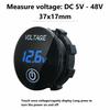 2Pcs Dc 12V-24V Led Panel Digital Voltage Volt Meter Display Voltmeter  Battery Capacity Meter Touch Switch Motorcycle Car